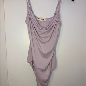 BOriginal Lilac Cowl Neck Bodysuit